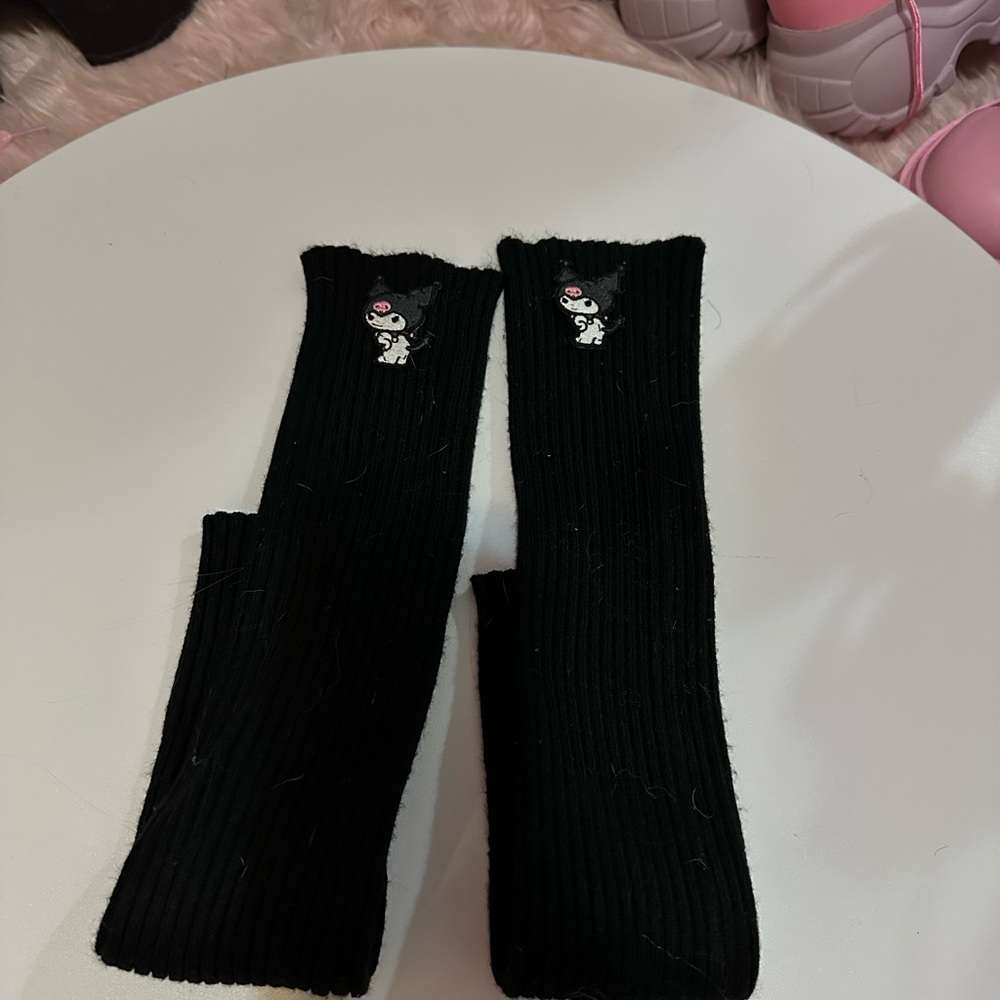 Kuromi leg warmers
